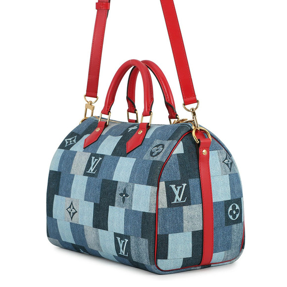 Louis Vuitton Handbags - Louis Vuitton Bandouliere Speedy Denim Monogram Handbag Shoulder Bag